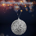 Christmas Hanging Ball Decoration 22cm x 8cm Silver X 1