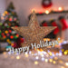 Christmas Star Tree Decoration 33cm x 29cm Gold X 1