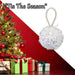 Christmas Hanging Ball Decoration 13cm x 8cm Gold X 1