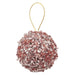 Christmas Hanging Ball Decoration 20cm x 11cm Pink X 1