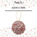 Christmas Hanging Ball Decoration 20cm x 11cm Pink X 1