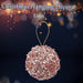 Christmas Hanging Ball Decoration 20cm x 11cm Pink X 1
