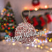 Christmas Hanging Ball Decoration 20cm x 11cm Pink X 1