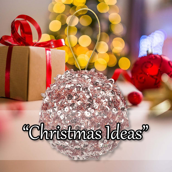 Christmas Hanging Ball Decoration 20cm x 11cm Pink X 1
