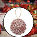 Christmas Hanging Ball Decoration 20cm x 11cm Pink X 1