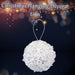 Christmas Hanging Ball Decoration 20cm x 11cm Silver X 1