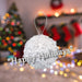 Christmas Hanging Ball Decoration 20cm x 11cm Silver X 1