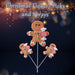 Christmas Gingerbread Man Spray 65cm x 20cm Brown X 1