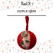 Christmas Hanging Ball Decoration 21cm x 13cm Red X 1