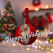 Christmas Hanging Ball Decoration 21cm x 13cm Red X 1