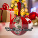 Christmas Hanging Ball Decoration 21cm x 13cm Red X 1