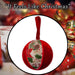 Christmas Hanging Ball Decoration 21cm x 13cm Red X 1