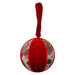 Christmas Hanging Ball Decoration 18cm x 10cm Red X 1