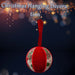 Christmas Hanging Ball Decoration 18cm x 10cm Red X 1