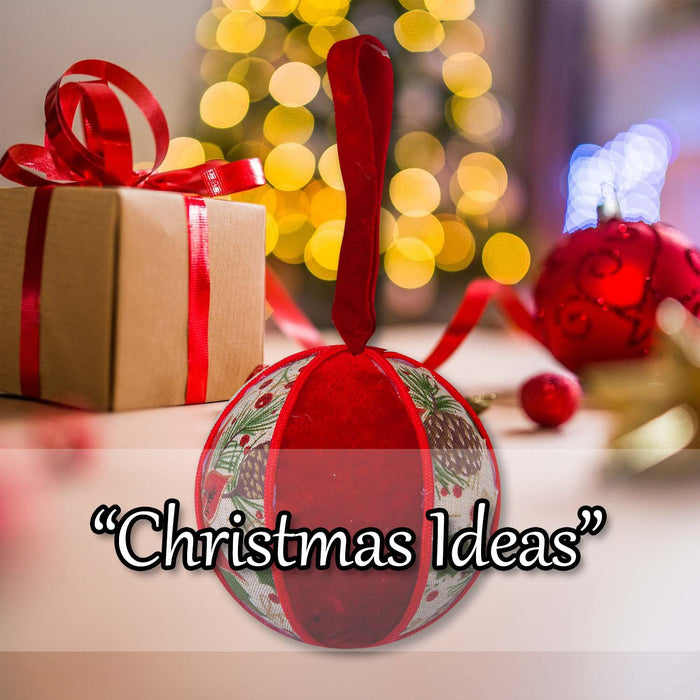 Christmas Hanging Ball Decoration 18cm x 10cm Red X 1