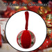 Christmas Hanging Ball Decoration 18cm x 10cm Red X 1