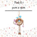 Christmas Doughnut Hanging Decoration 31cm x 15cm Pink X 1