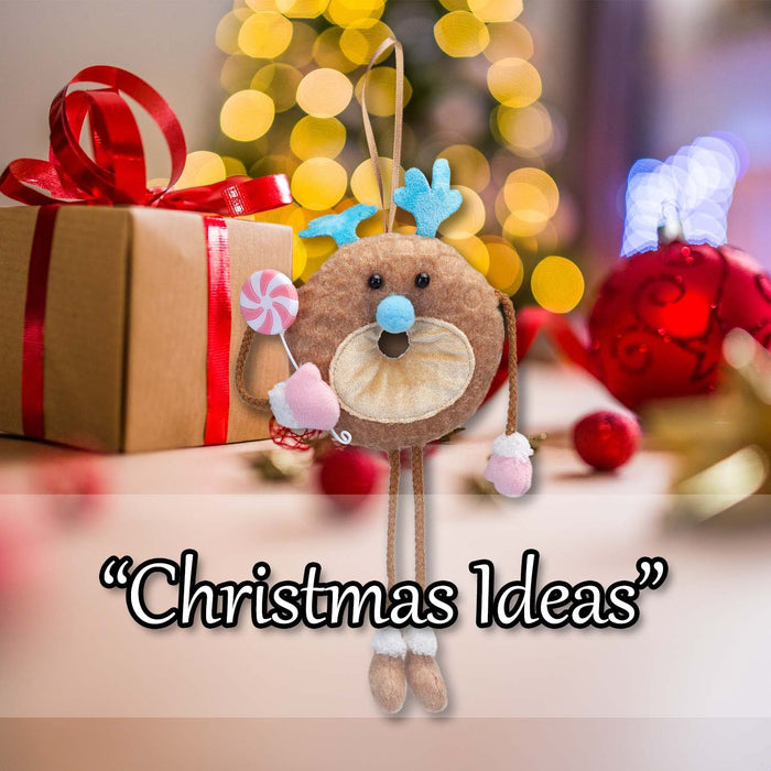 Christmas Doughnut Hanging Decoration 31cm x 15cm Pink X 1