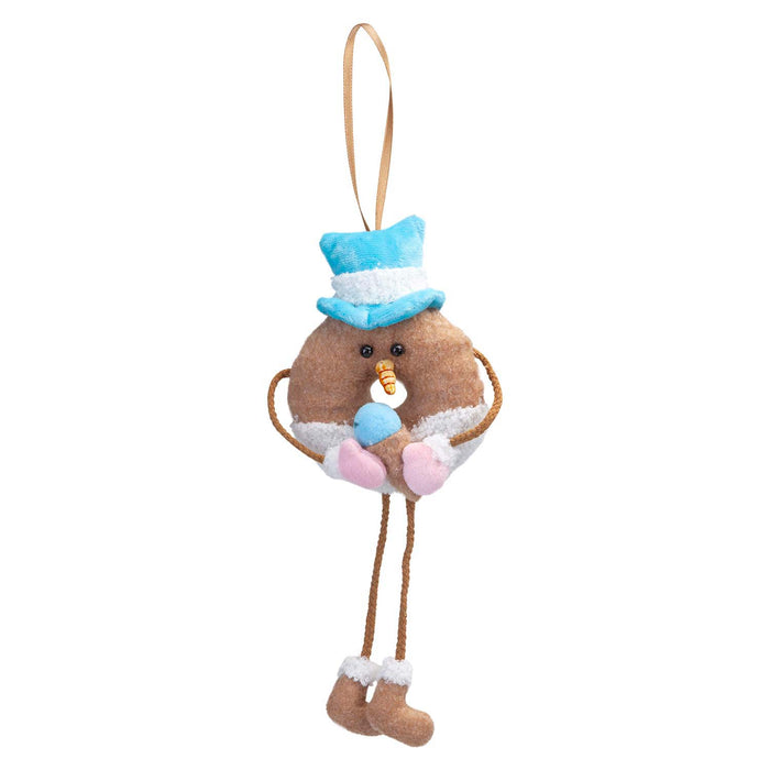 Christmas Hanging Decoration 31cm x 15cm Blue X 1