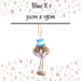 Christmas Hanging Decoration 31cm x 15cm Blue X 1