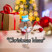 Christmas Hanging Decoration 31cm x 15cm Blue X 1