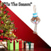Christmas Hanging Decoration 31cm x 15cm Blue X 1