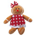 Christmas Gingerbread Woman Decoration 18cm x 19cm Red X 1
