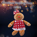 Christmas Gingerbread Woman Decoration 18cm x 19cm Red X 1