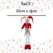 Christmas Standing Elf Decoration 66cm x 14cm Red X 1