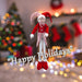Christmas Standing Elf Decoration 66cm x 14cm Red X 1