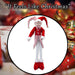 Christmas Standing Elf Decoration 66cm x 14cm Red X 1