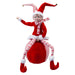 Christmas Sitting Elf Decoration 62cm x 20cm Red X 1