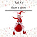 Christmas Sitting Elf Decoration 62cm x 20cm Red X 1