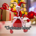 Christmas Sitting Elf Decoration 62cm x 20cm Red X 1