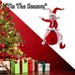 Christmas Sitting Elf Decoration 62cm x 20cm Red X 1