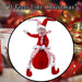 Christmas Sitting Elf Decoration 62cm x 20cm Red X 1
