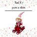 Christmas Elf On Sledge Decoration 31cm x 16cm Red X 1