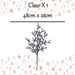 Christmas Ice Cube Spray Decoration 48cm x 22cm Clear X 1