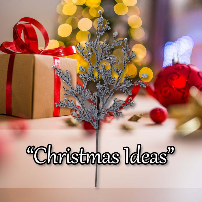 Christmas Ice Cube Spray Decoration 48cm x 22cm Clear X 1