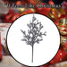 Christmas Ice Cube Spray Decoration 48cm x 22cm Clear X 1