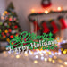 Christmas Merry Christmas Hanging Decoration 14cm x 20cm Green X 1