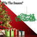 Christmas Merry Christmas Hanging Decoration 14cm x 20cm Green X 1