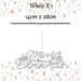 Christmas Merry Christmas Hanging Decoration 14cm x 20cm White X 1