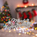 Christmas Merry Christmas Hanging Decoration 14cm x 20cm White X 1