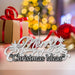 Christmas Merry Christmas Hanging Decoration 14cm x 20cm White X 1