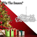 Christmas Merry Christmas Hanging Decoration 14cm x 20cm White X 1