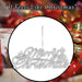 Christmas Merry Christmas Hanging Decoration 14cm x 20cm White X 1