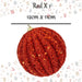 Christmas Glitter Hanging Ball Decoration 12cm x 11cm Red X 1