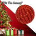 Christmas Glitter Hanging Ball Decoration 12cm x 11cm Red X 1