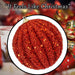 Christmas Glitter Hanging Ball Decoration 12cm x 11cm Red X 1